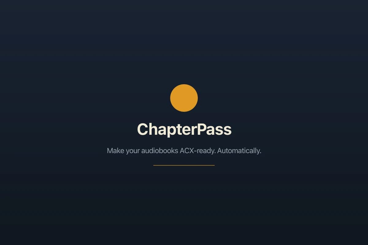 Audio waveform being processed through automated audiobook mastering compliance checks