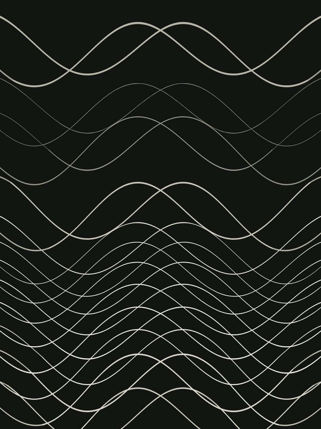 Visual representation of bass monitoring challenges with sound waves in an untreated room